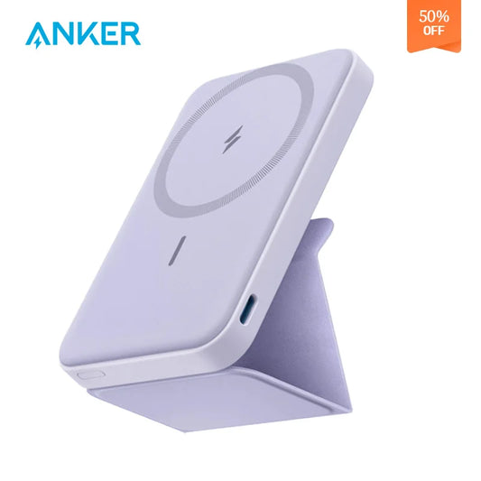 Anker-622 Power Bank, Wireless Magnetic Battery, Auxiliary Battery, Portable Charger for Magsafe iPhone, 5000mAh, Original