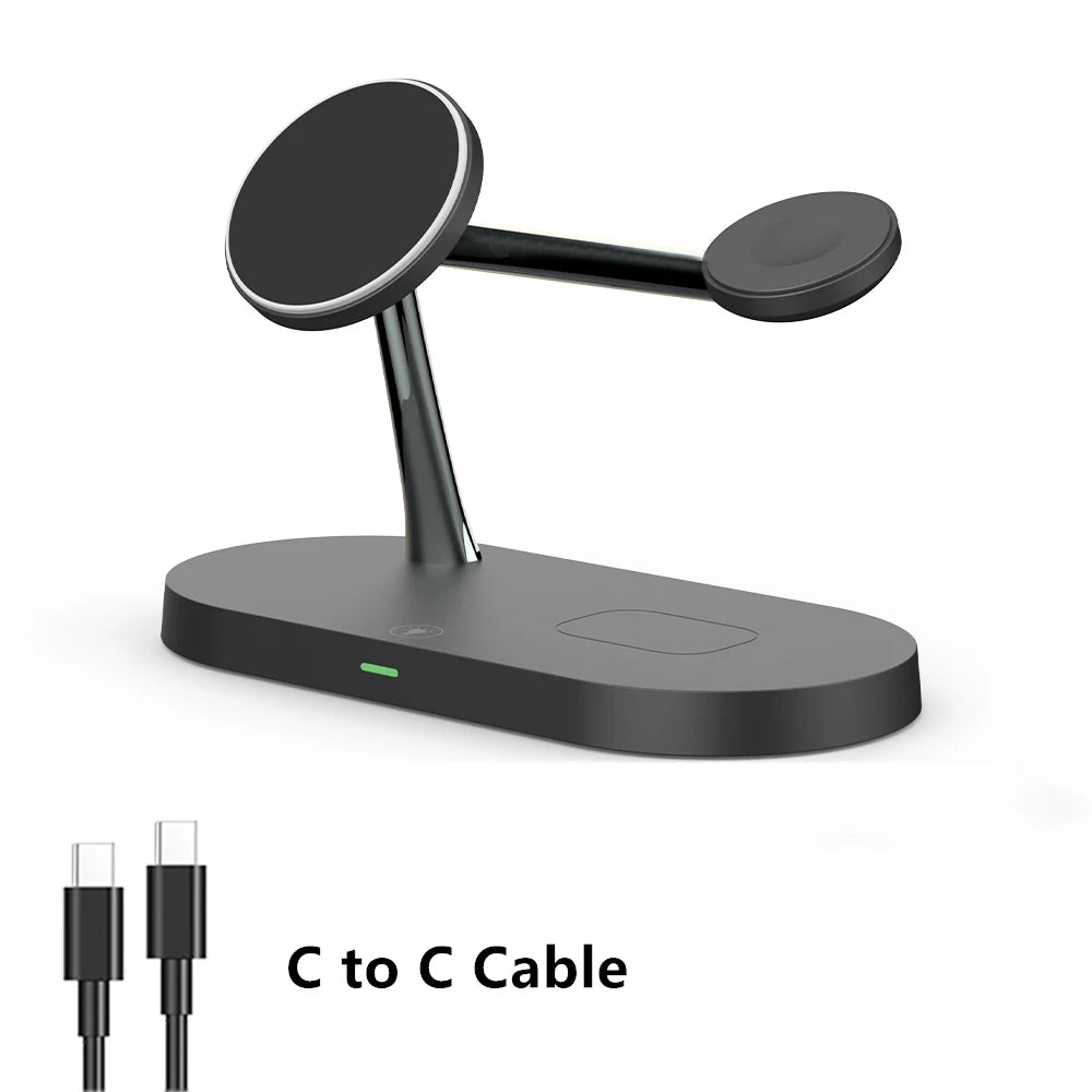 3 in 1 Magnetic Wireless Charger Stand